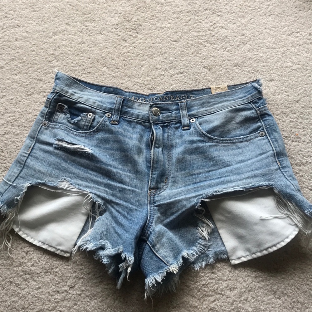 American eagle high waisted festival shorts